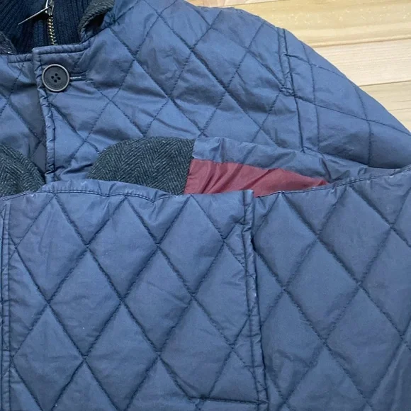 Hydrogen Quilted Jacket - Navy Chore Coat - Picture 8 of 17